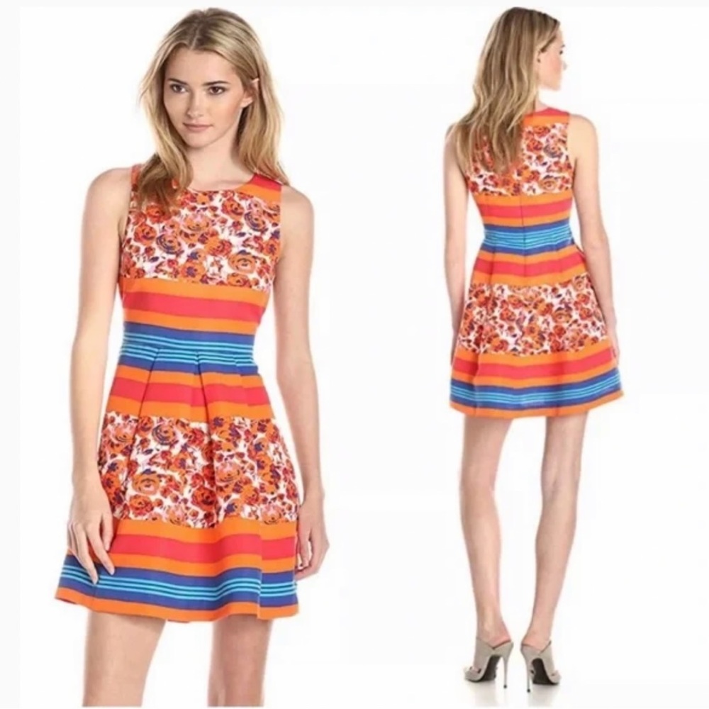 Tracy Reese Sasha Floral Stripe Dress
